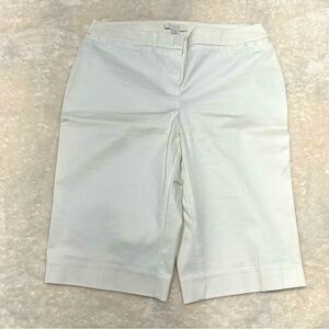 Chico’s White Bermuda Shorts Size 0